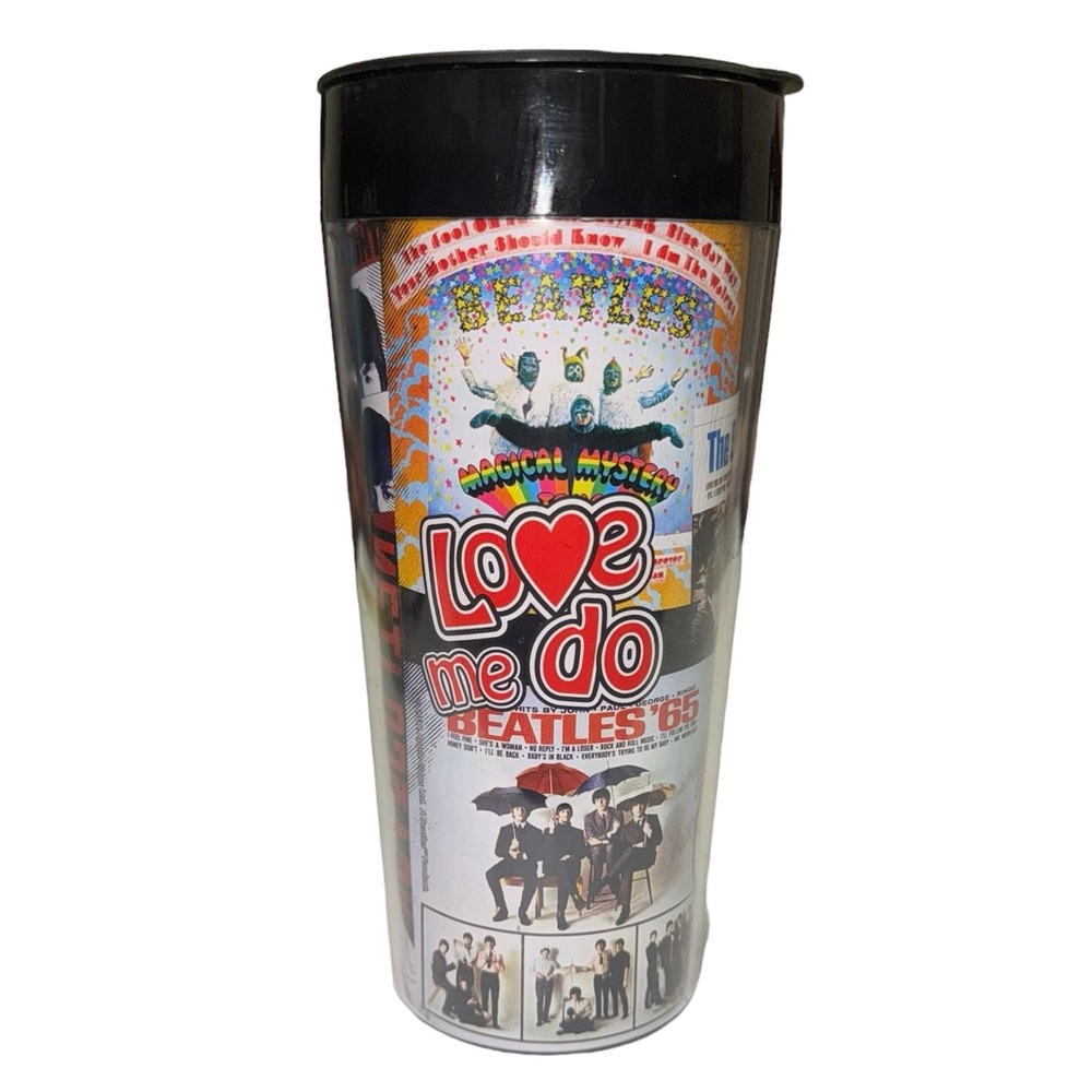BEATLES COLLAGE 16 OZ TRAVEL MUG